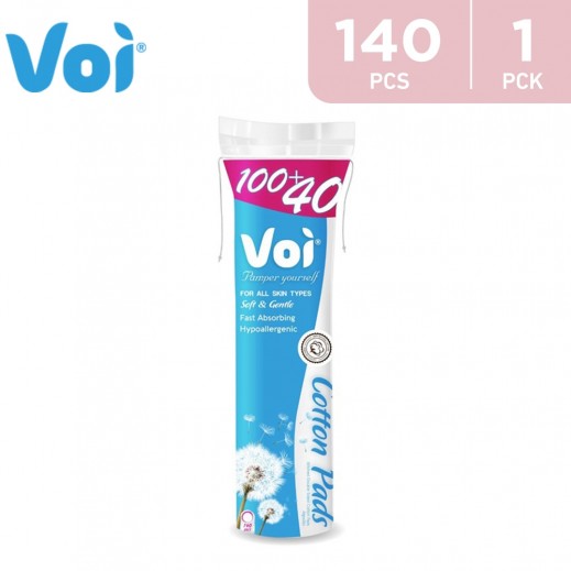 Voi Cotton Makeup Remover Pads 140 Pieces - delivered by Taw9eel Fast