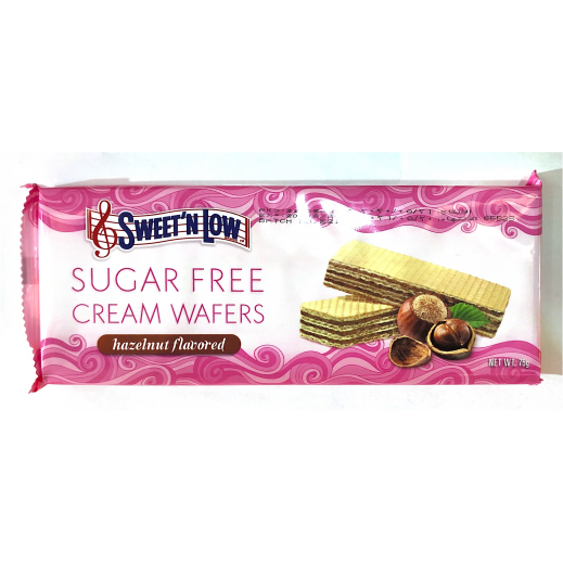Sweet 'N Low Sugar Free Hazelnut Flavored Cream Wafers 75 g - delivered by Taw9eel Fast
