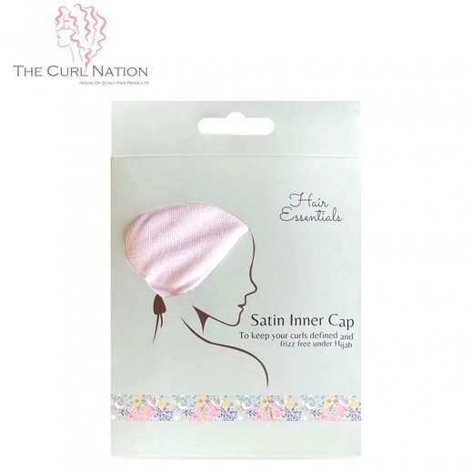 Hair Essentials Satin Lined Inner Cap White