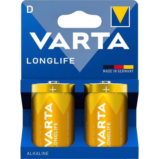 Varta Longlife D Batteries 2 Pieces 