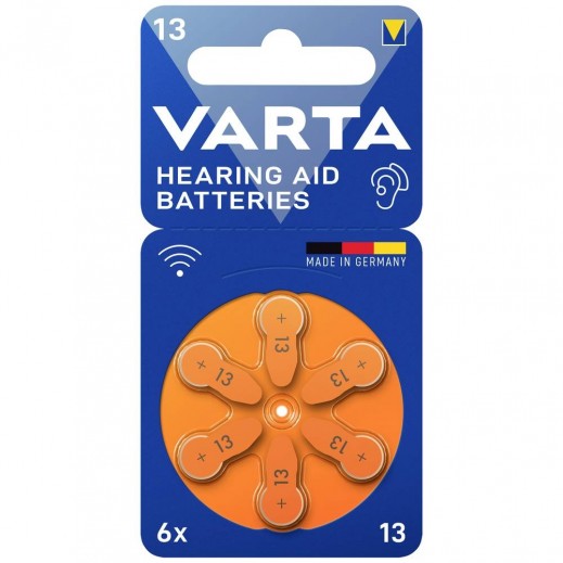 Varta Hearing Aid Batteries 13 - 6 Pieces
