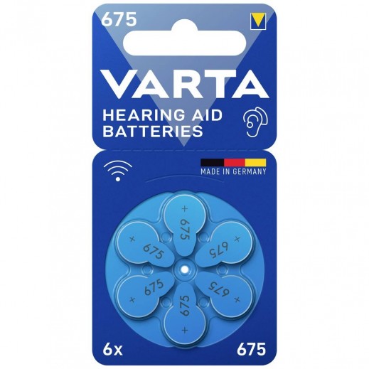 Varta Hearing Aid Batteries 675 - 6 Pieces