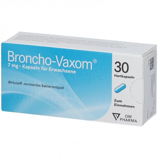 Om Broncho Vaxom 7Mg Adult 30 Capsules - delivered by Pharmazone Pharmacy - within 2 Hours