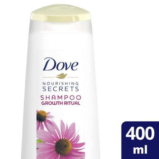 Dove Nourishing Secrets Shampoo Growth Ritual Echinacea & White Tea 400 ml - delivered by Taw9eel Fast