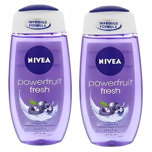 Nivea Fresh Powerfruit Relax Shower Gel 2 x 250ml