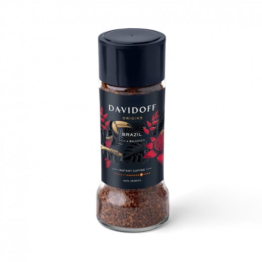 Davidoff Cafe Origins Brazilian Instant Coffee 90g - delivered by Taw9eel Fast