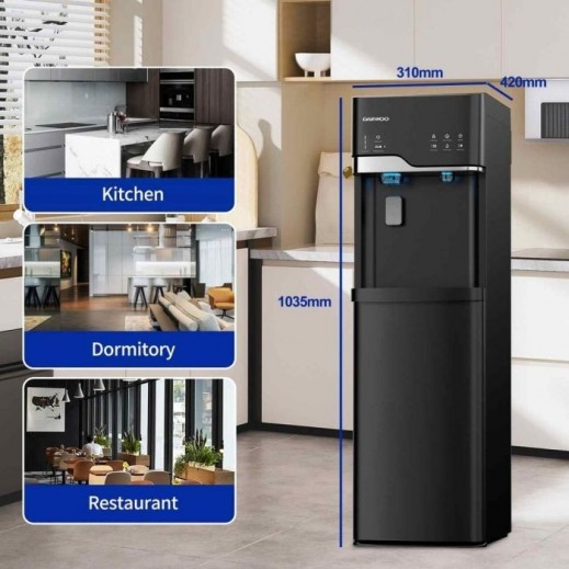 Daewoo Water Dispenser With Bullet Ice Maker 540W 2.5L - delivered by Taw9eel within 2 Business Days