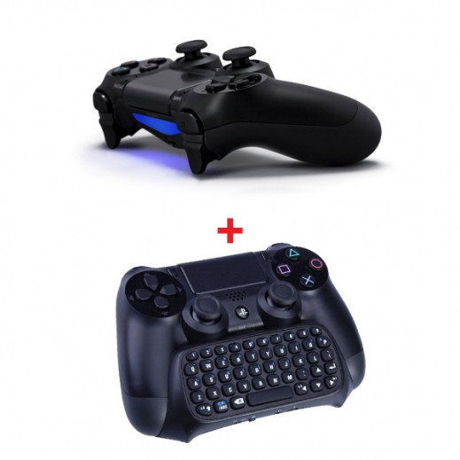 Buy PlayStation 4 Dualshock 4 Wireless Controller + Wireless Bluetooth Mini Keyboard توصيل