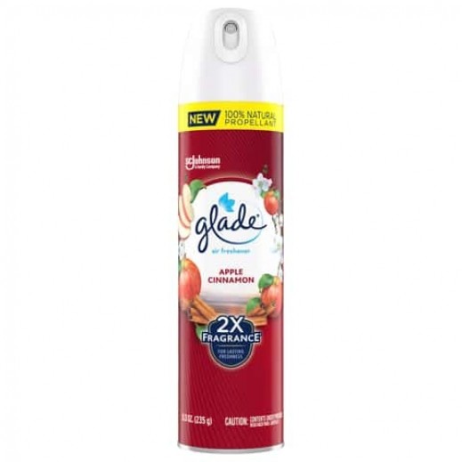 Glade Apple Cinnamon Scent Air Freshener Aerosol Spray 245ML - delivered by Taw9eel within 1 working day 