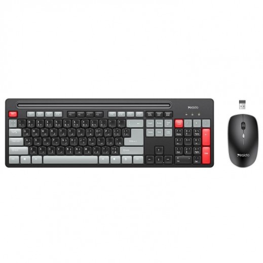 Yesido Wireless Keyboard & Mouse Combo - Black