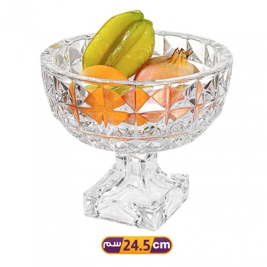 Aquamarine Serving Glass Bowl 24.5 CM
