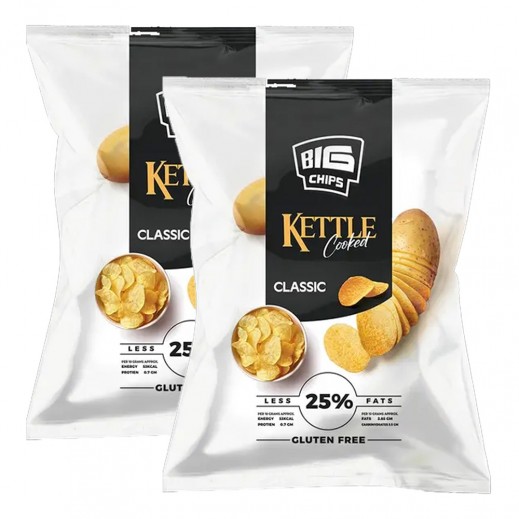 Big Chips Kettle Cooked Classic Gluten Free Classic 2 × 110 g