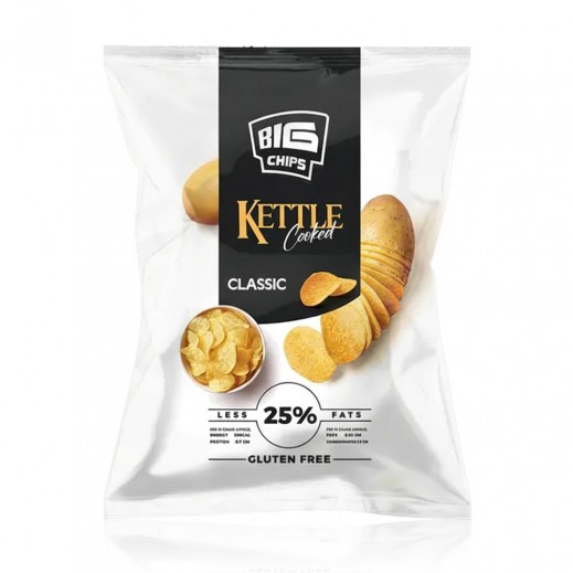Big Chips Kettle Cooked Classic Gluten Free Classic 110 g - delivered by Taw9eel Fast