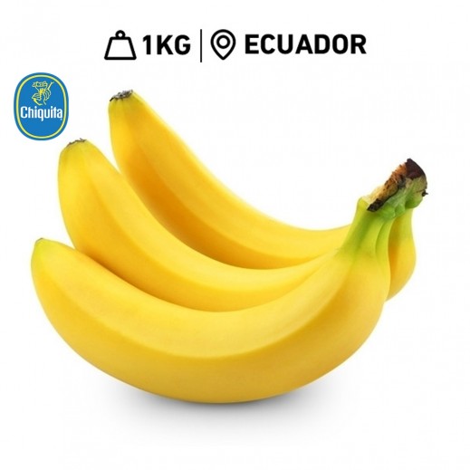 Buy Fresh Ecuadorian Chiquita Bananas (1 kg Approx.) delivered by