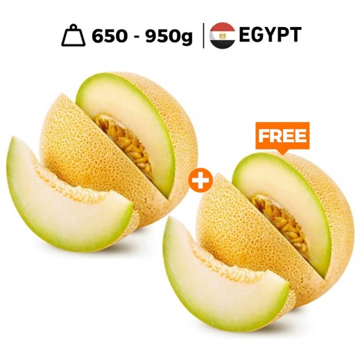 Fresh Egyptian Sweet Melon 650g - 950g Approx 1+1 Free