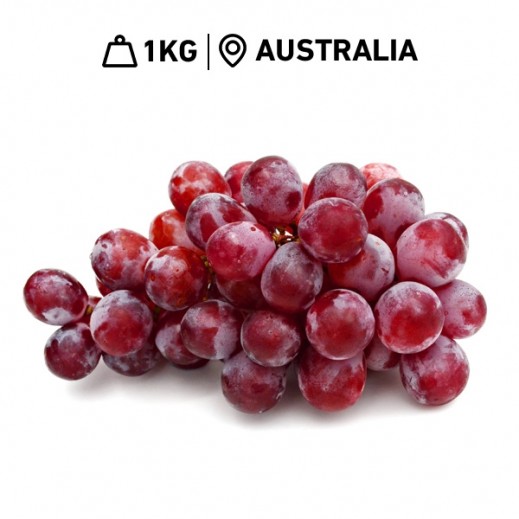 Fresh Australian Seedless  Red Grapes (1 kg Approx)