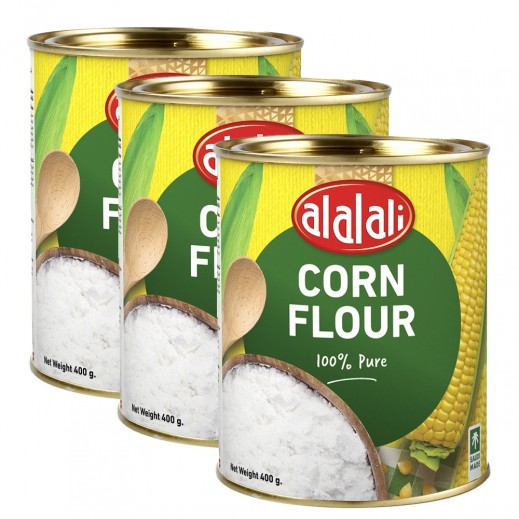 Al Alali Corn Flour 3 x 400 g - delivered by Taw9eel Fast