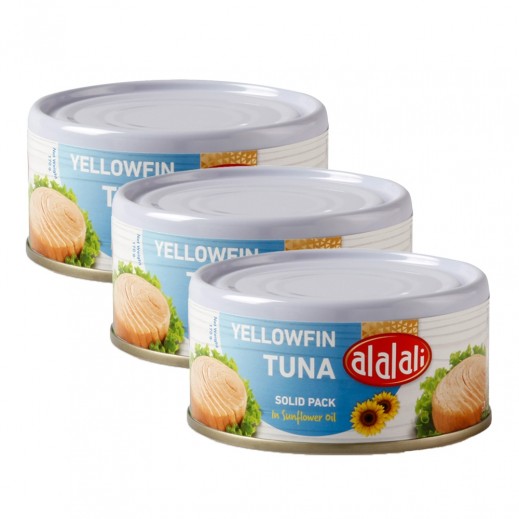 Al Alali Yellowfin Tuna In Sunflower Oil 3 x 170 g