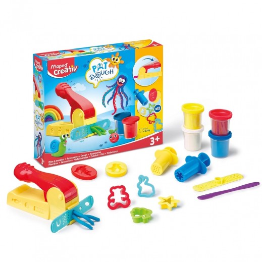 Maped Creativ Modelling Dough 4 Colors 12 Accessories