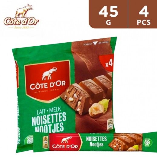 Buy Cote D'or Noisettes Nootjes Hazelnut Milk Chocolate Bar 4 x 45 g