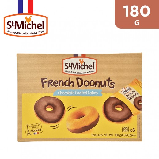 St Michel French Doonuts Chocolate Coated Cakes 180 g