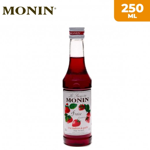 Monin Strawberry Syrup 250 ml - delivered by Taw9eel Fast