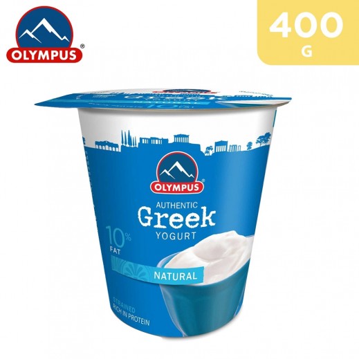 Olympus Natural 10% Fat Strained Greek Yogurt (400 g)