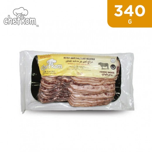 Chefkom Hickoy Smoked Beef Breakfast Slices 340 g