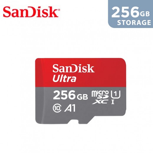 SanDisk Ultra UHS 256GB MicroSD Card - delivered by Taw9eel Fast