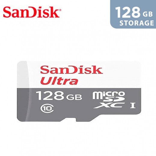SanDisk Ultra 128GB microSDHC 100MB/s - delivered by Taw9eel Fast