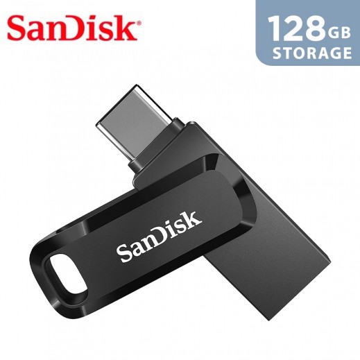 SanDisk 128GB Ultra Dual Drive Go Flash Drive - delivered by Taw9eel Fast