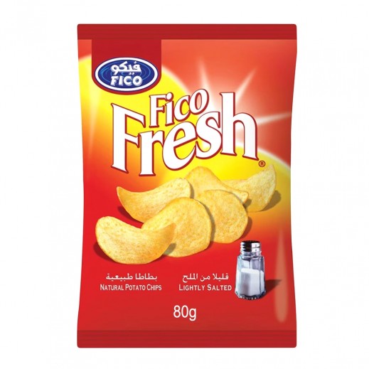 Fico Fresh Lightly Salted Potato Chips 80 g  - delivered by Taw9eel Fast