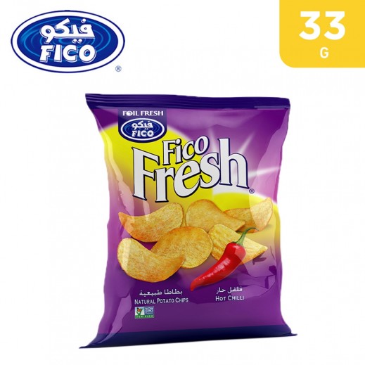 Fico Fresh Hot Chilli Potato Chips 33 g - delivered by Taw9eel Fast