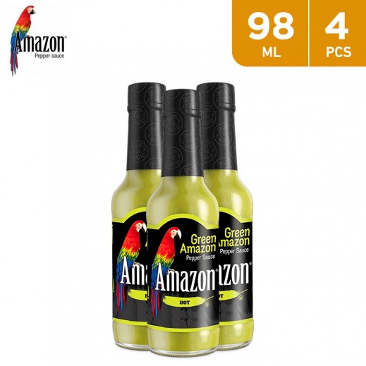Amazon Green Amazon Hot Pepper Sauce (4 x 98 ml)