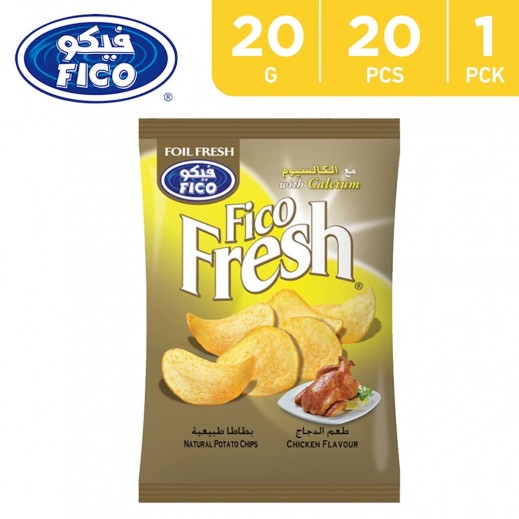 Fico Fresh Chicken Flavour with Calcium Snacks - 20 × 20 g