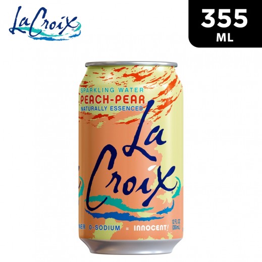 La Croix Peach Pear Flavored Sparkling Water 355 ml