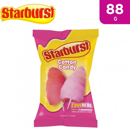 Starburst Fave Reds Cotton Candy 88 g - delivered by Taw9eel Fast