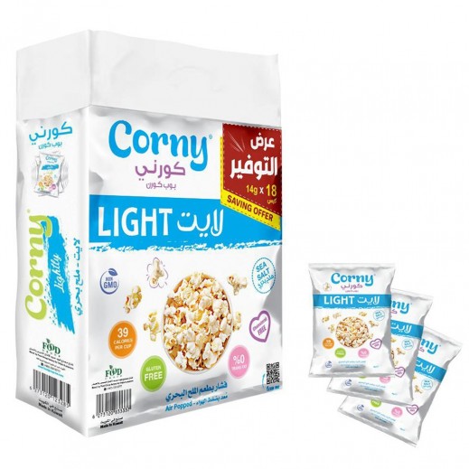 Corny Popcorn Sea Salt Flavor Light 14G - delivered by Taw9eel Fast