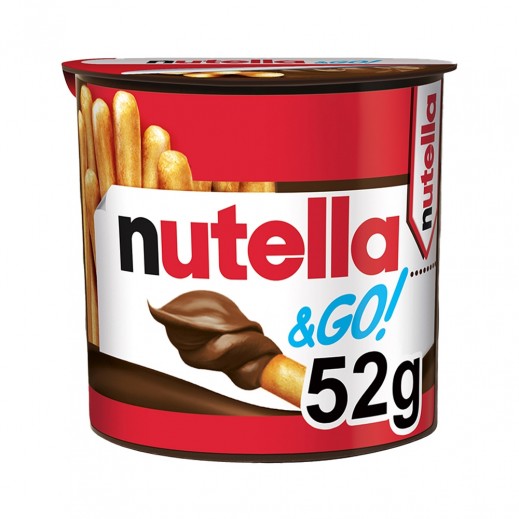 Nutella & GO Chocolate Hazelnut Spread & Breadsticks 52 g - delivered by Taw9eel Fast
