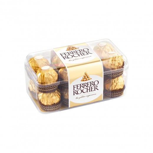 Ferrero Rocher Fine Hazelnut Milk Chocolates 16 Pieces Gift Box 200 g - delivered by Taw9eel Fast