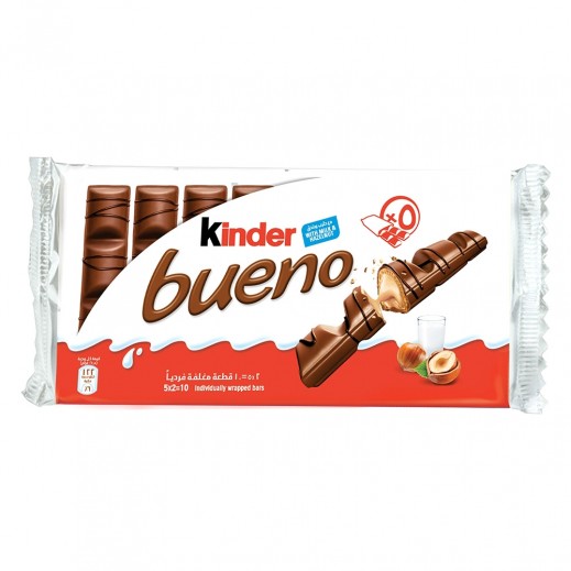Kinder Bueno Milk Chocolate Bar Multi Pack of 5 - 10 Bars 215 g