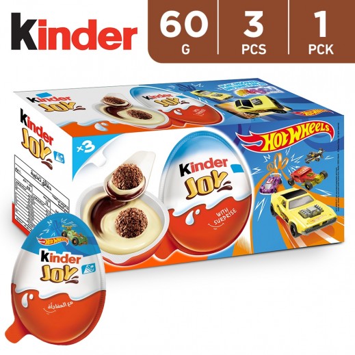 Kinder Joy Boy Cocoa & Milk Cream Egg with Toy 60g - delivered by Taw9eel Fast
