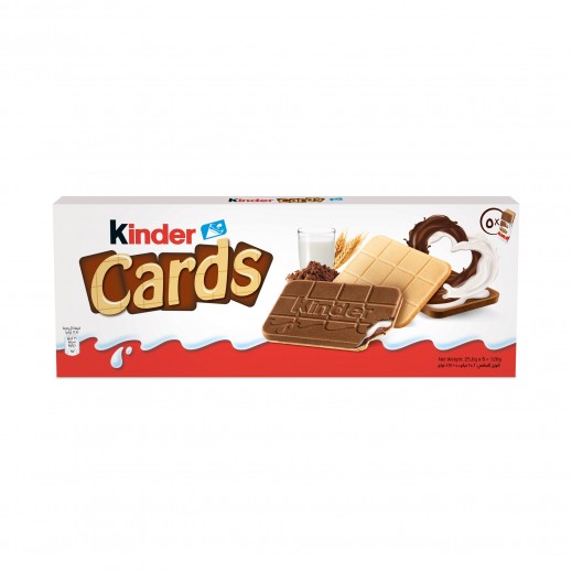 Kinder Cards Wafer Biscuits Pack of 5 – 10 Biscuits 131 g - delivered by Taw9eel Fast