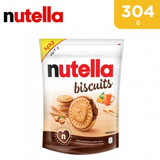 Nutella Biscuit Chocolate Biscuit Pack of 22 Biscuits - 304g - delivered by Taw9eel Fast
