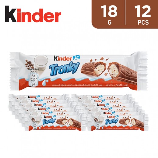 Kinder Tronky Milk Chocolate 12 x 18 g - delivered by Taw9eel Fast