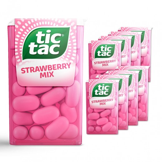 Tic Tac Strawberry Mix Candy 8 x 18 g