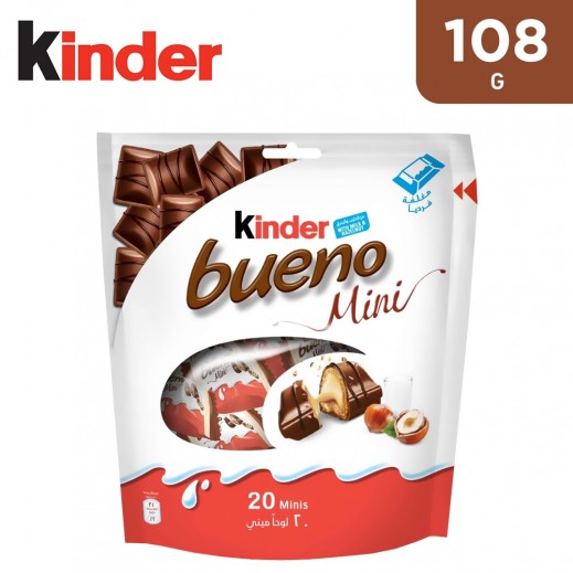 Kinder Bueno Mini Milk Chocolate Bar 20 Pieces 108 g - delivered by Taw9eel Fast