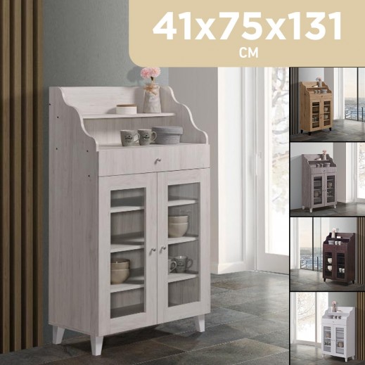Roca Coffee Corner With 2 Glass Doors - 131 × 75 × 41cm - delivered by Roca within 4 Working Days 