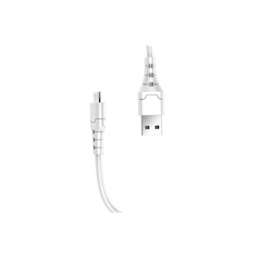 Aspor 1M Micro USB 3A Cable - White - delivered by Taw9eel Fast