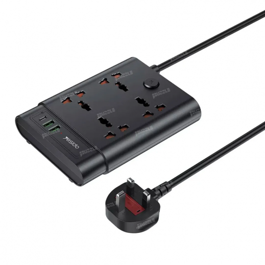Yesido 2650W Power Strip Multi Port Power Socket -Black